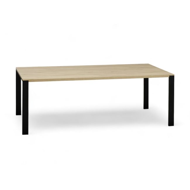 Eetkamertafel FAMOUS - Fresh oak/zwart metaal