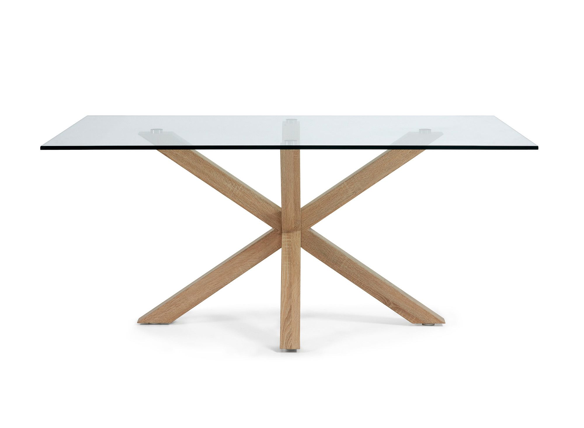 Eetkamertafel ARGO - Glas/houtlook KAV C429C07