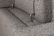 Hoekzetel BREGA met elektr. relax - Grijze stof C-RCR-74-HKS1