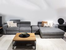 Hoekzetel BREGA met elektr. relax - Grijze stof C-RCR-74-HKS1