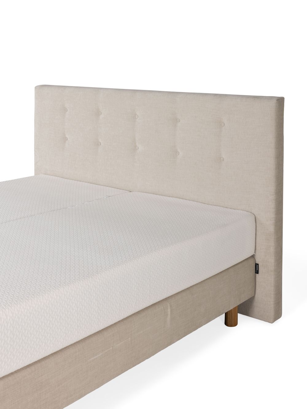 Boxspring JABBI CAPTON incl. firm matrassen - Beig C-KRE-35-BX1820-FIRM