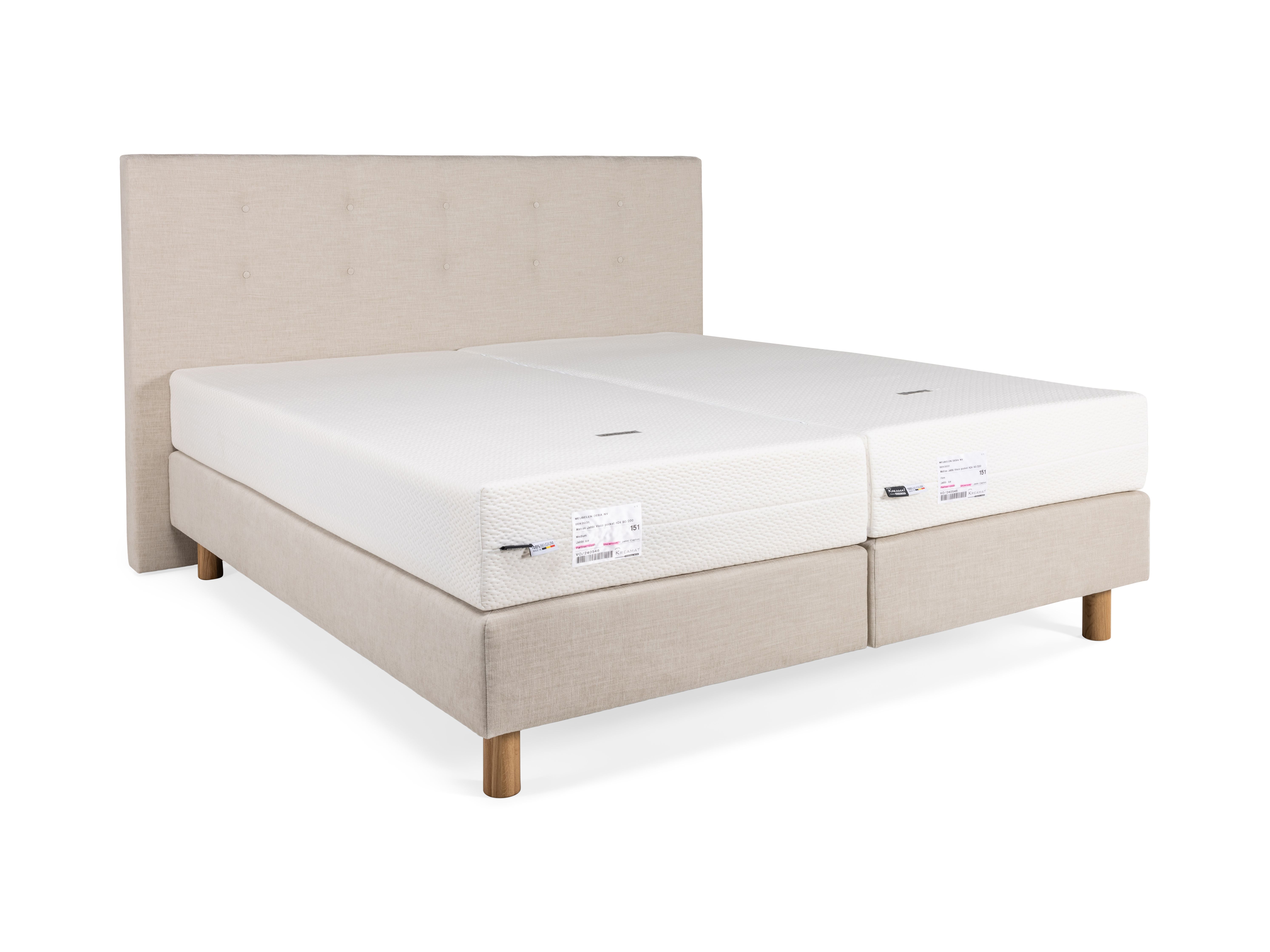 Boxspring JABBI CAPTON incl. medium matrassen - Be