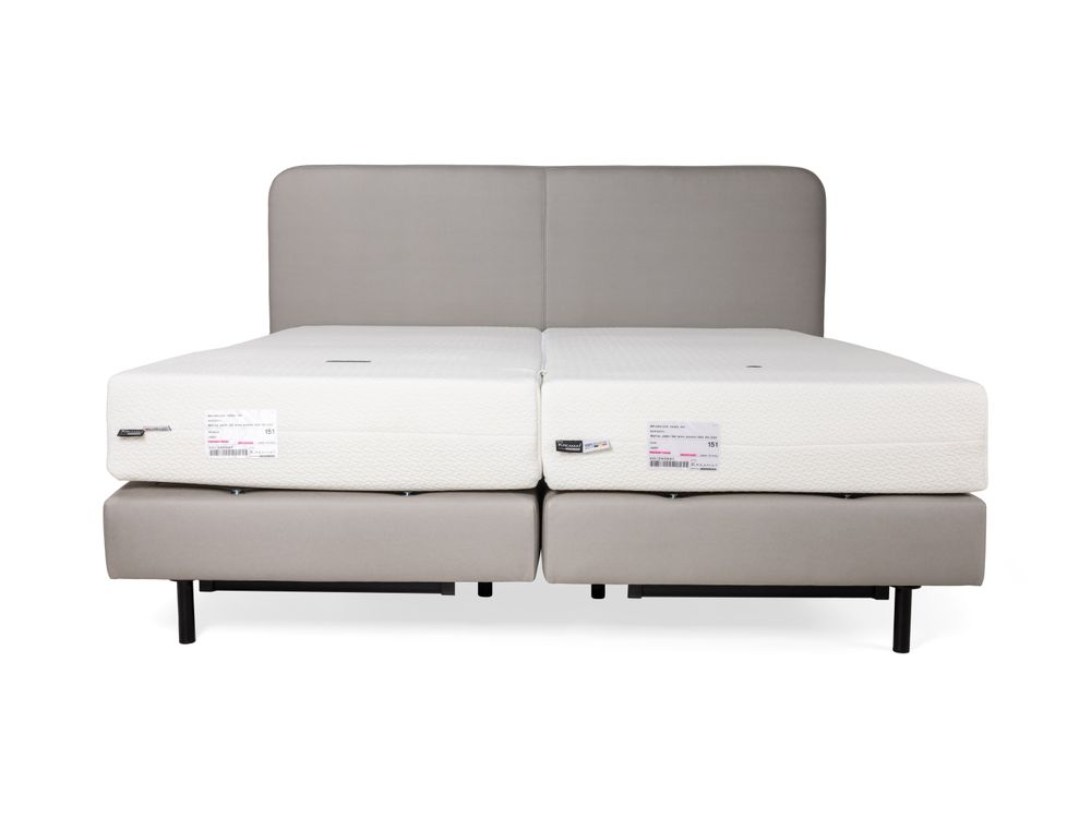 Elektr. boxspring incl. medium matrassen JABBI DRO C-KRE-36-BX1820-MED