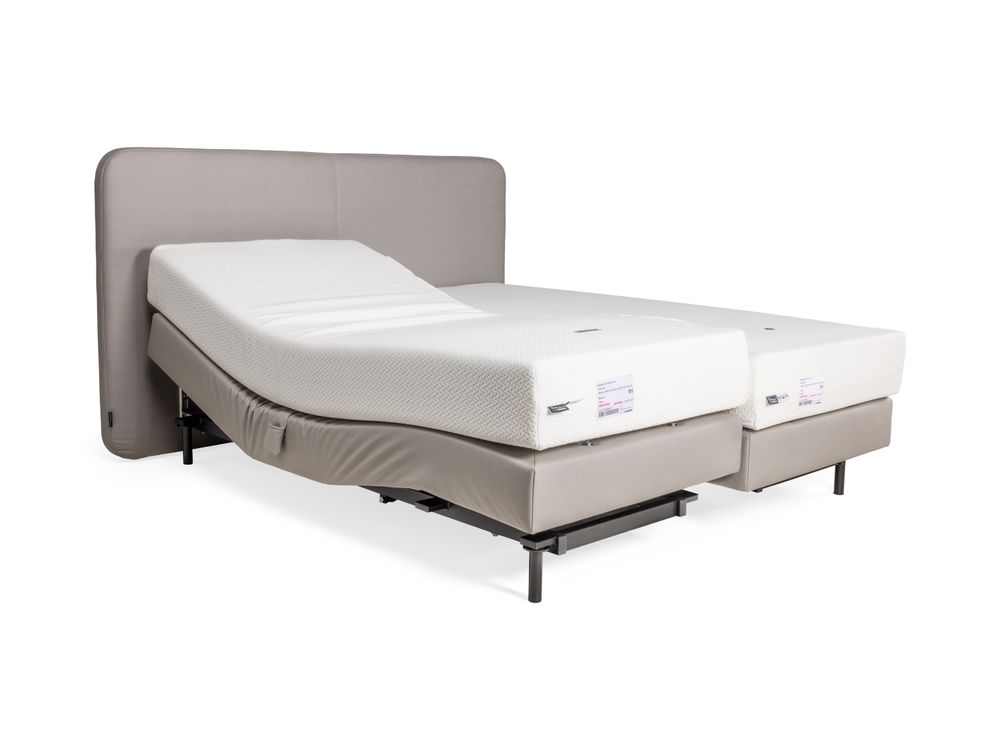 Elektr. boxspring incl. medium matrassen JABBI DRO C-KRE-36-BX1820-MED