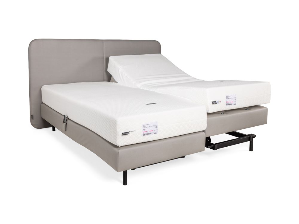Elektr. boxspring incl. medium matrassen JABBI DRO C-KRE-36-BX1820-MED