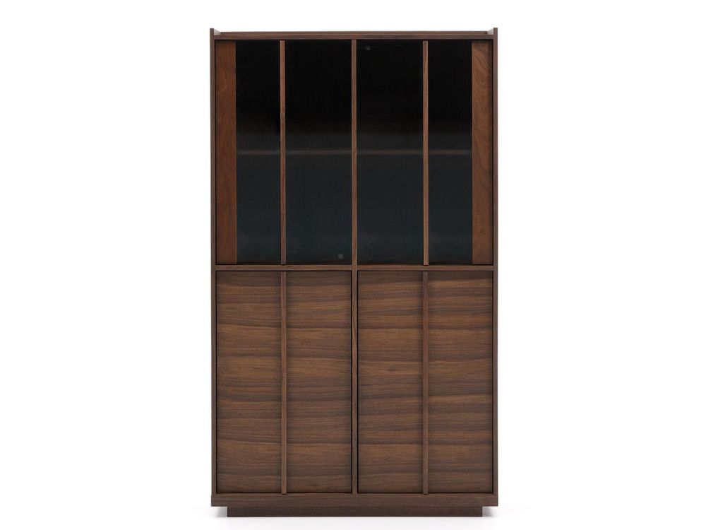 Vitrinekast ONIX - Walnootfineer KAV M1200015MM41