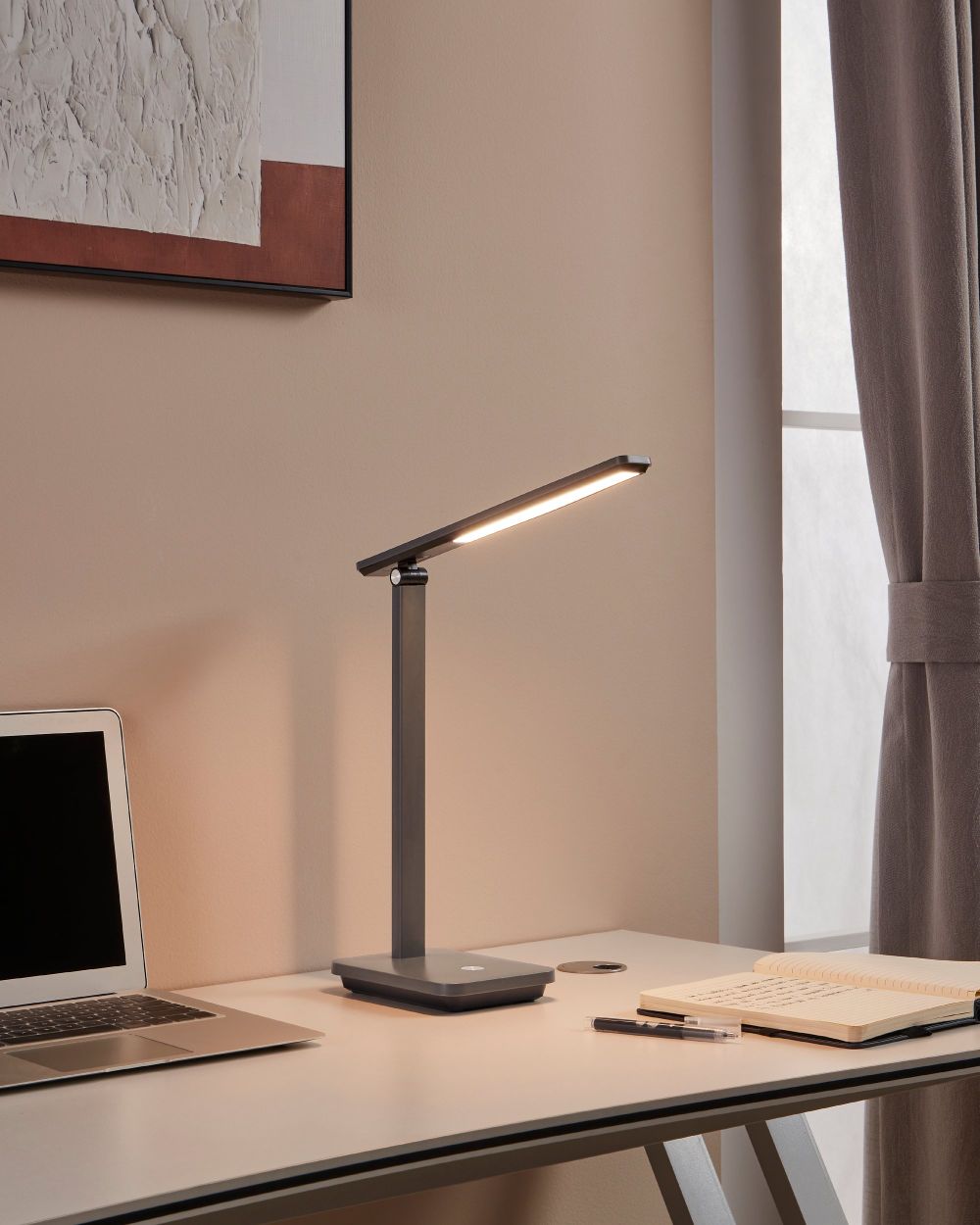 Bureaulamp INIESTA - Wit/Zwart EGL 900957