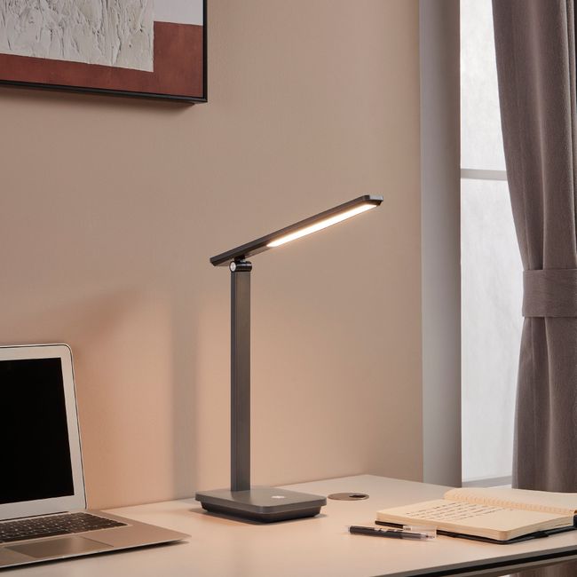 Bureaulamp INIESTA - Wit/Zwart