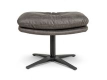 Draaifauteuil met poef ALAIN - Grijs C-DFM-4-RLX-A8O149P66