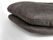 Draaifauteuil met poef ALAIN - Grijs C-DFM-4-RLX-A8O149P66