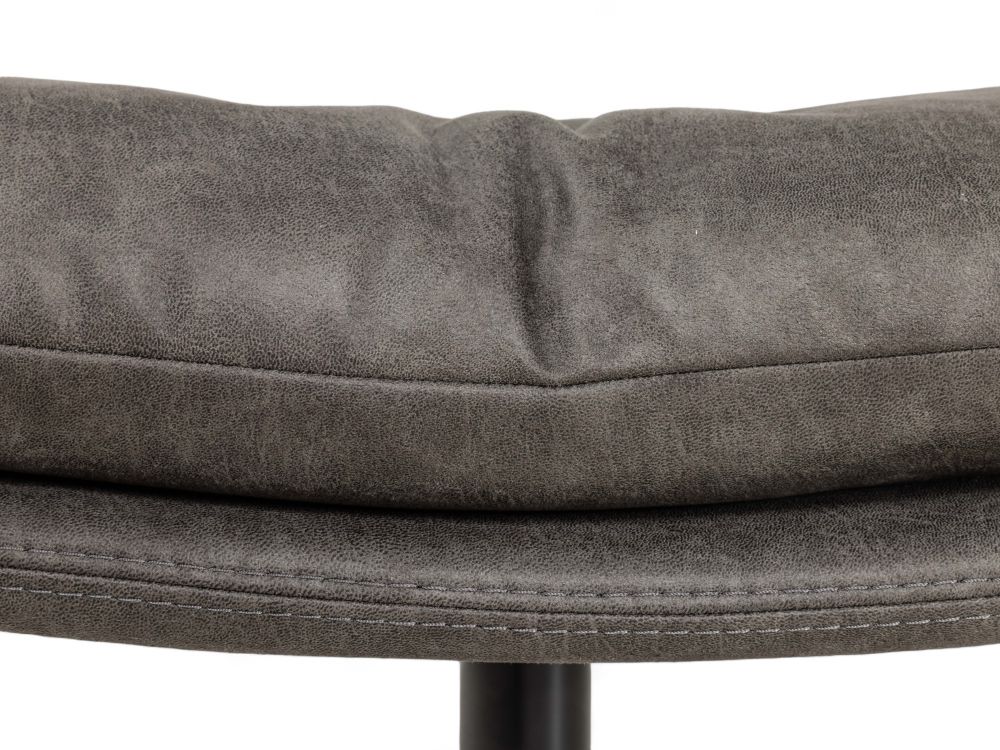 Draaifauteuil met poef ALAIN - Grijs C-DFM-4-RLX-A8O149P66