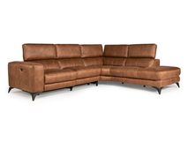 Hoekzetel met 1 elektrische relax Z76 - Cognac C-HTL-69-HKS1