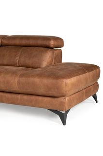 Hoekzetel met 1 elektrische relax Z76 - Cognac C-HTL-69-HKS1