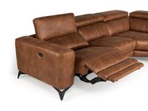 Hoekzetel met 1 elektrische relax Z76 - Cognac C-HTL-69-HKS1