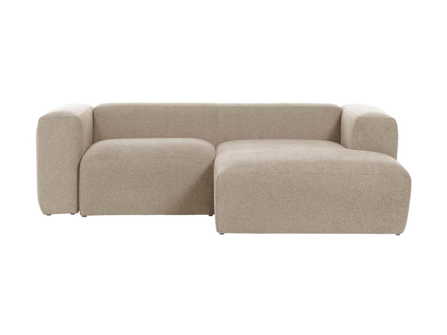 2-zit met chaise longue rechts BLOK - Beige KAV S574GR39