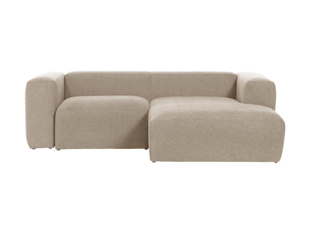 2-zit met chaise longue rechts BLOK - Beige KAV S574GR39