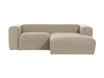 2-zit met chaise longue rechts BLOK - Beige KAV S574GR39
