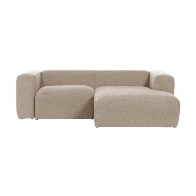 2-zit met chaise longue rechts BLOK - Beige