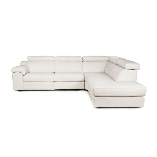 Hoekzetel MAMBO met relax - Leder bull taupe