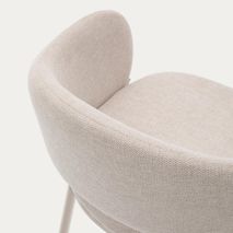 Barstoel MAINA - Blauwe chenille KAV C0100226BF12
