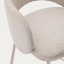 Barstoel MAINA - Blauwe chenille KAV C0100226BF12