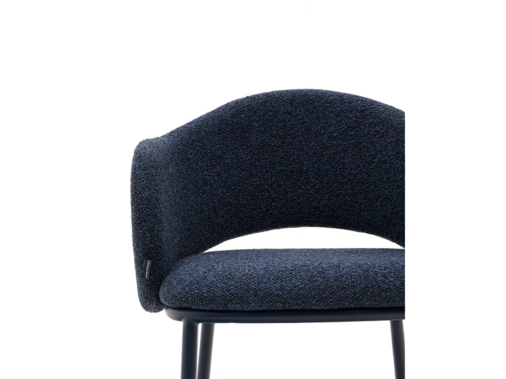 Barstoel MAINA - Blauwe chenille KAV C0100239VS25