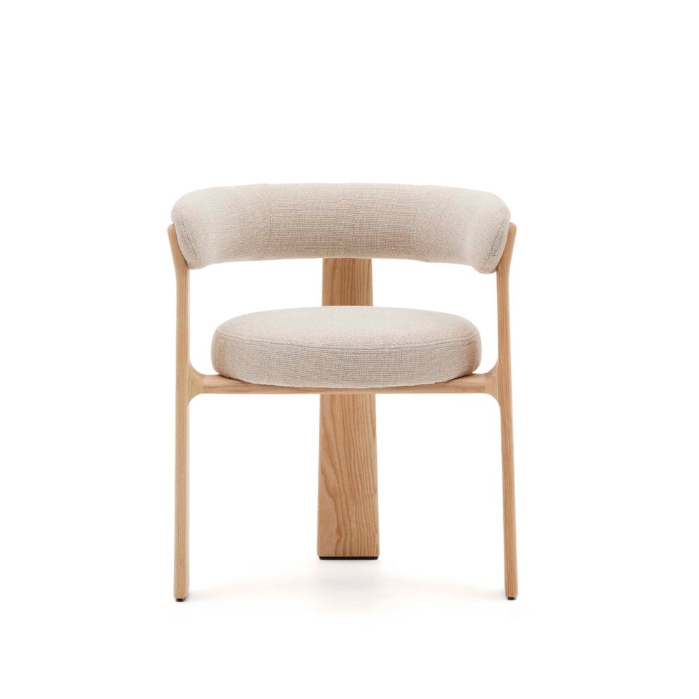 Eetkamerstoel 3 poten GRANITE - Terracotta/Naturel KAV C0100207CC12