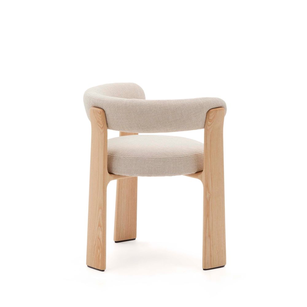 Eetkamerstoel 3 poten GRANITE - Terracotta/Naturel KAV C0100207CC12