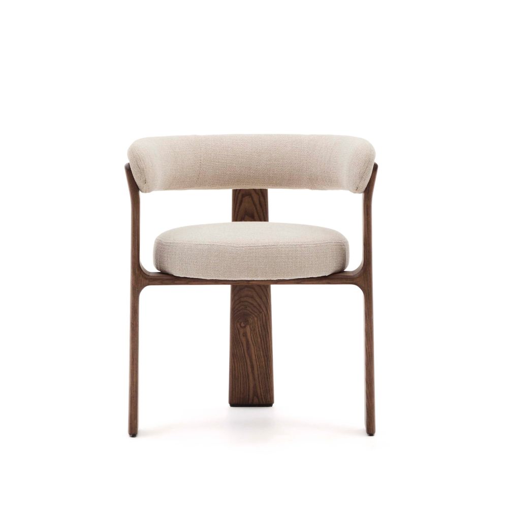 Eetkamerstoel 3 poten GRANITE - Groen/Walnoot KAV C0100208CC12