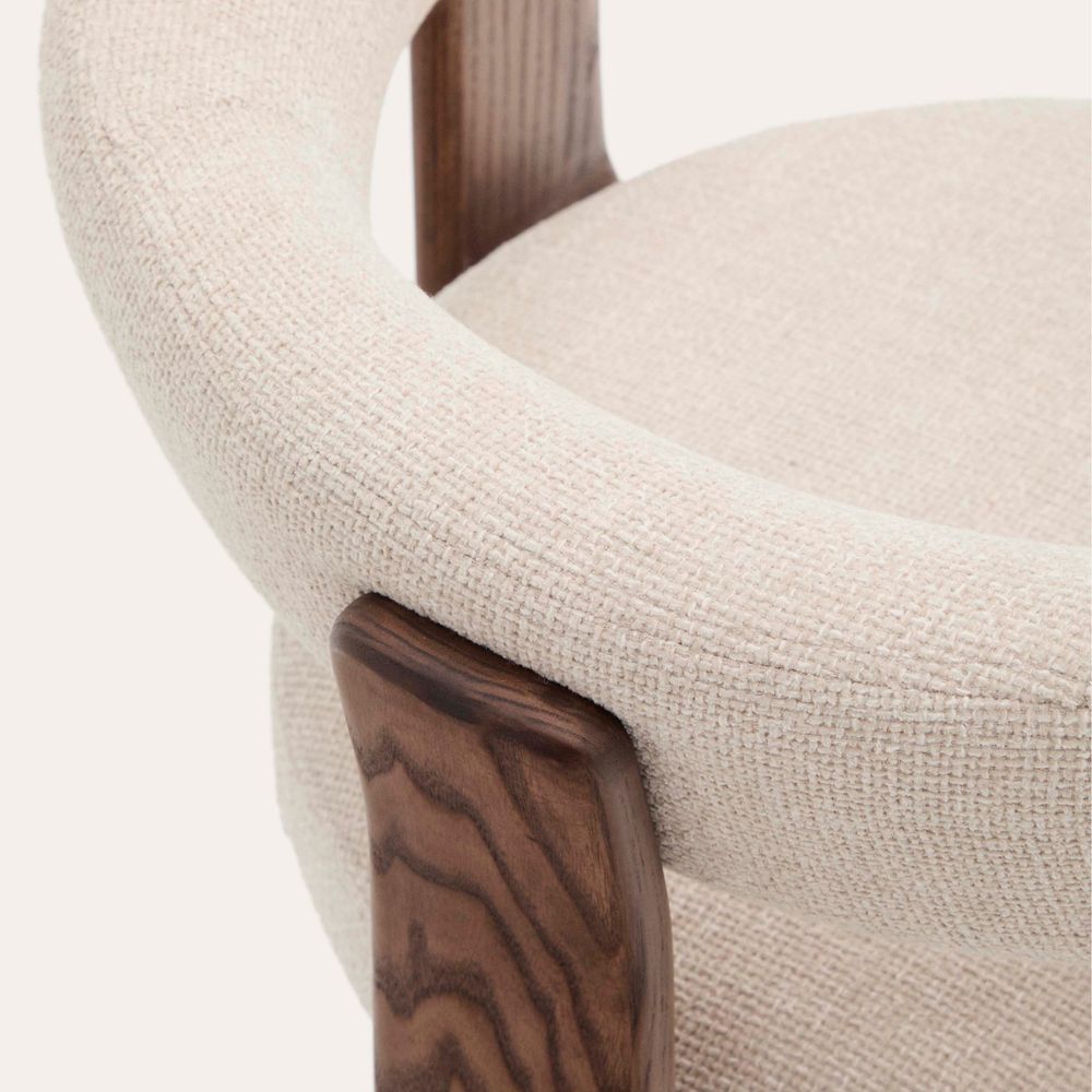 Eetkamerstoel 3 poten GRANITE - Groen/Walnoot KAV C0100208CC12