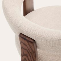 Eetkamerstoel 3 poten GRANITE - Groen/Walnoot KAV C0100208CC12