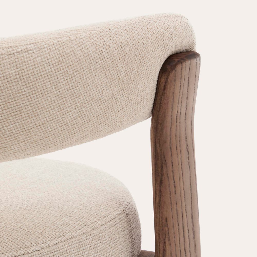 Eetkamerstoel 3 poten GRANITE - Groen/Walnoot KAV C0100208CC12