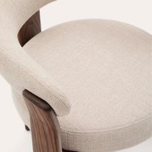 Eetkamerstoel 3 poten GRANITE - Groen/Walnoot KAV C0100208CC12