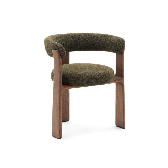 Eetkamerstoel 3 poten GRANITE - Bruin/Walnoot