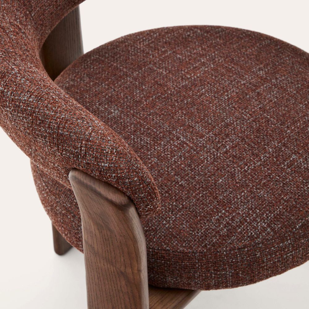 Eetkamerstoel 3 poten GRANITE - Bruin/Walnoot KAV C0100208CC34