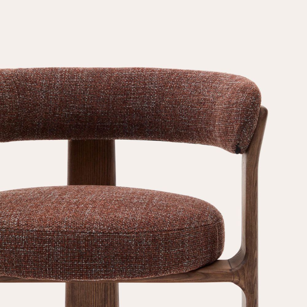 Eetkamerstoel 3 poten GRANITE - Bruin/Walnoot KAV C0100208CC34