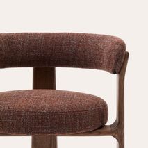 Eetkamerstoel 3 poten GRANITE - Bruin/Walnoot KAV C0100208CC34