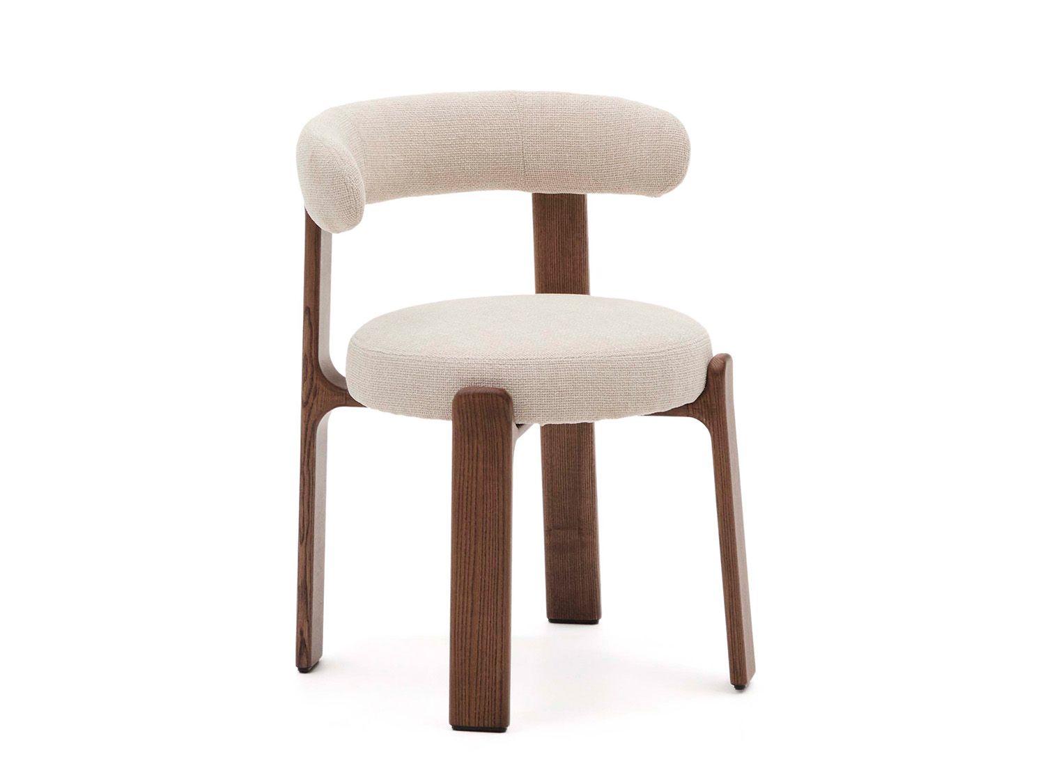 Eetkamerstoel 4 poten GRANITE - Groen/Walnoot