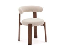 Eetkamerstoel 4 poten GRANITE - Bruin/Walnoot KAV C0100209CC12