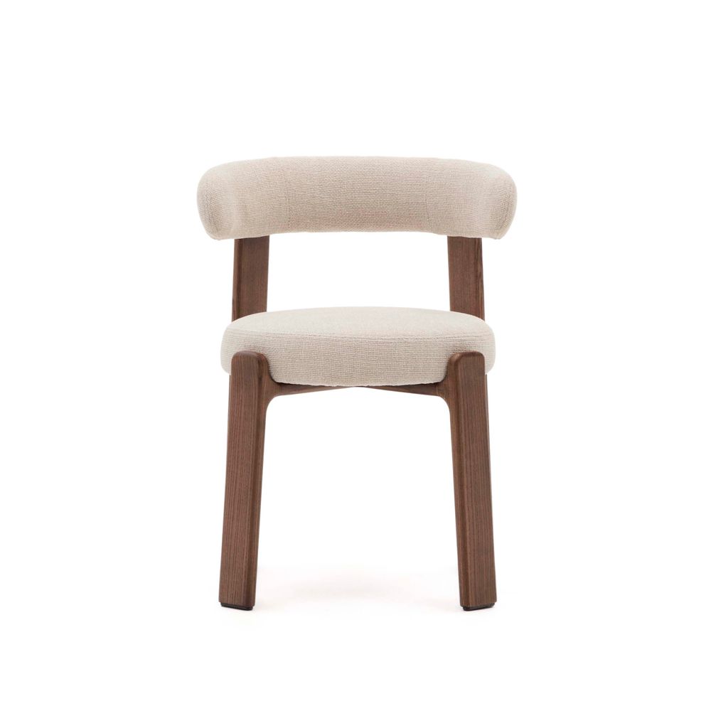 Eetkamerstoel 4 poten GRANITE - Bruin/Walnoot KAV C0100209CC12