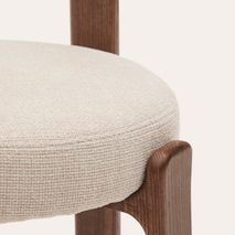 Eetkamerstoel 4 poten GRANITE - Bruin/Walnoot KAV C0100209CC12