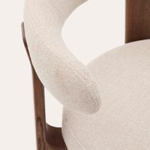 Eetkamerstoel 4 poten GRANITE - Bruin/Walnoot KAV C0100209CC12