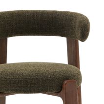 Eetkamerstoel 4 poten GRANITE - Beige/Walnoot KAV C0100209CC19