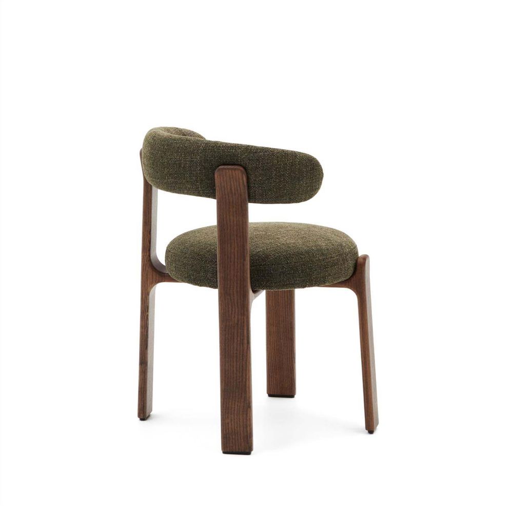 Eetkamerstoel 4 poten GRANITE - Beige/Walnoot KAV C0100209CC19