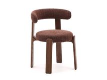 Eetkamerstoel 4 poten GRANITE - Groen/Walnoot KAV C0100209CC34