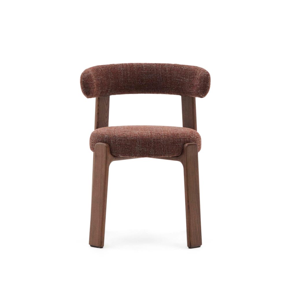 Eetkamerstoel 4 poten GRANITE - Groen/Walnoot KAV C0100209CC34