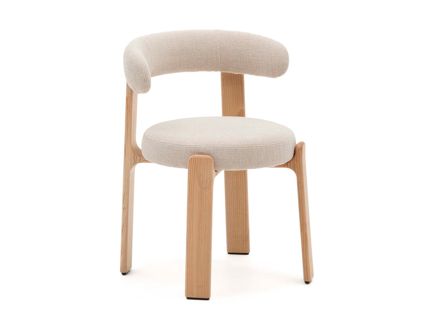 Eetkamerstoel 4 poten GRANITE - Beige/Naturel