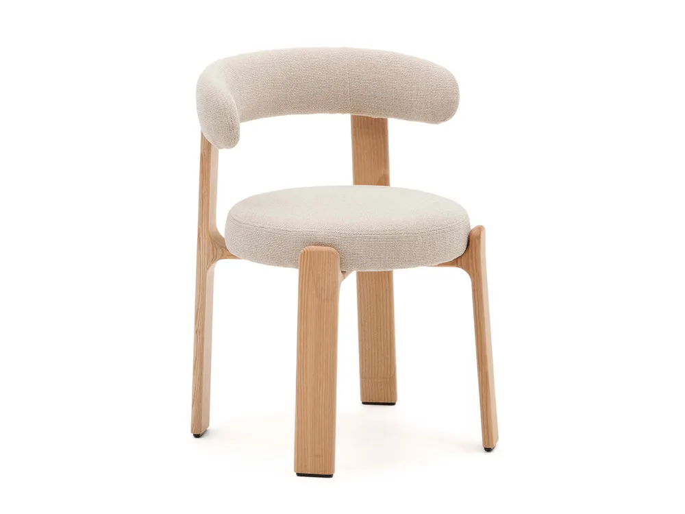 Eetkamerstoel 4 poten GRANITE - Beige/Naturel KAV C0100210CC12