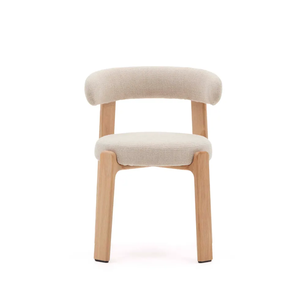 Eetkamerstoel 4 poten GRANITE - Beige/Naturel KAV C0100210CC12