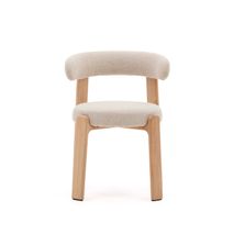 Eetkamerstoel 4 poten GRANITE - Beige/Naturel KAV C0100210CC12